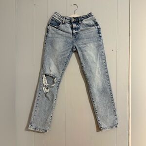 KanCan Pale Blue Distressed Boyfriend Jeans